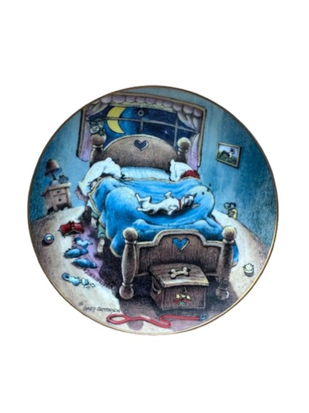 Vintage Dunbury Bed Hog Limited-Edition Collector Plate #F7543 by Gary Patterson